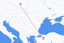 Vols depuis Kutahya, Turquie à Cracovie, Pologne