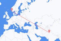 Flyrejser fra Lahore, Pakistan til Stavanger, Norge