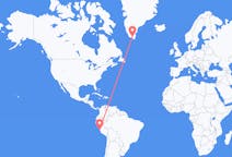 Flyrejser fra Lima, Peru til Narsarsuaq, Grønland