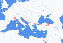 Flyrejser fra Nice til Sivas