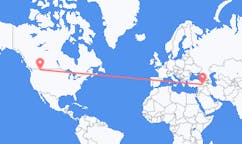Flyreiser fra Kalispell, USA til Batman, Tyrkia