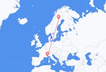 Flights from Arvidsjaur, Sweden to Nice, France