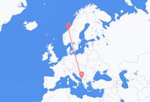 Flyg från Podgorica, Montenegro till Ørland, Norge