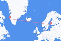 Flyrejser fra Maniitsoq, Grønland til Turku, Finland