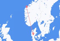 Flights from Volda, Norway to Billund, Denmark