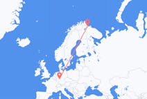 Vluchten van Kirkenes, Noorwegen naar Frankfurt, Duitsland