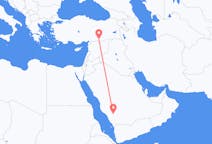 Flyreiser fra Bisha, Saudi-Arabia til Sanliurfa, Tyrkia