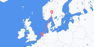 Flyg från Norge till Nederländerna