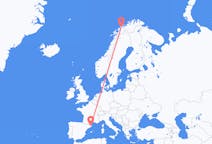 Flights from Tromsø, Norway to Girona, Spain