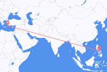 Flyg från Masbate City, Filippinerna till Rhodes, England, Grekland