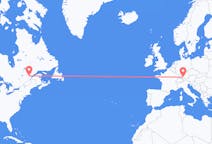 Flyrejser fra Saguenay, Canada til Memmingen, Tyskland