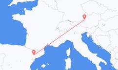 Fly fra Lleida til Salzburg
