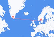 Flüge von der Stadt Göteborg in die Stadt Qaqortoq
