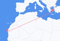 Flyreiser fra Nouâdhibou, Mauritania til Paros, Hellas