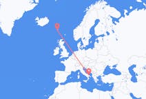 Flights from Bari to Sørvágur