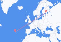 Flights from Graciosa, Portugal to Lappeenranta, Finland