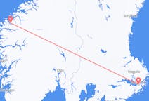Vols depuis la ville de Volda vers la ville de Stockholm