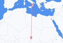 Vluchten van N Djamena, Tsjaad naar Reggio Calabria, Italië