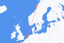 Fly fra Brønnøysund til Rotterdam