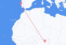 Flyreiser fra Gombe, til Lisboa