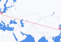 Flyg från Yangzhou, Kina till Berlin, Maryland, Tyskland