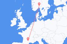 Flyrejser fra Rodez, Frankrig til Oslo, Norge
