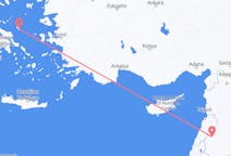 Flyreiser fra Damaskus, Syria til Skiros, Hellas