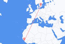 Flights from Conakry, Guinea to Växjö, Sweden