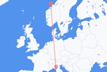 Flyrejser fra Kristiansund til Pisa