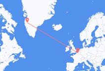 出发地 格陵兰出发地 坎格鲁斯苏克目的地 法国里尔的航班