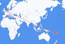 Flyg från Kadavu, Fiji till Frankfurt, Tyskland