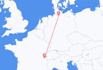 Flyrejser fra Genève, Schweiz til Hamborg, Tyskland