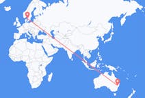 Flyrejser fra Tamworth, Australien til Göteborg, Sverige