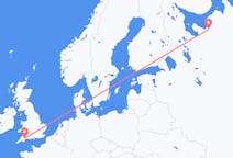 Flights from Arkhangelsk, Russia to Exeter, the United Kingdom