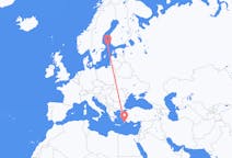 Flyrejser fra Mariehamn, Åland til Rhodos, Grækenland