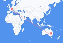 Flyreiser fra Narrandera, Australia til Nice, Frankrike