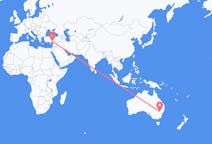 Vluchten van Dubbo, Australië naar Adana, Turkije