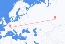 Fly fra Basel til Tomsk