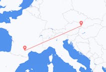 Flyreiser fra Castres, Frankrike til Bratislava, Slovakia