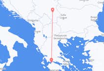 Flyg från Patras, Grekland till Niš, Serbien