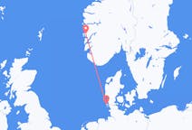 Fly fra Bergen til Vesterland