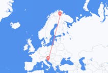 Flights from Zadar in Croatia to Ivalo in Finland