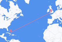 Flyrejser fra Deadman's Cay, Bahamas til Bristol, England