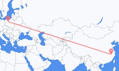 Flyg från Huangshan, Kina till Bydgoszcz, Polen