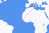 Flyreiser fra Maceió, Brasil til Palermo, Italia