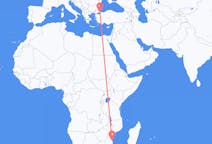 Flyreiser fra Vilankulo, Mosambik til Istanbul, Tyrkia