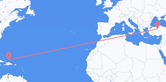 Flights from Turks &amp; Caicos Islands to Turkey