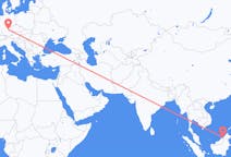 Flyreiser fra Bandar Seri Begawan, Brunei til Nürnberg, Tyskland
