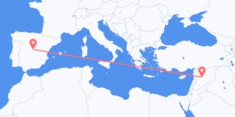 Flüge von Syrien nach Spanien
