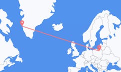 Flights from Szymany, Szczytno County, Poland to Maniitsoq, Greenland